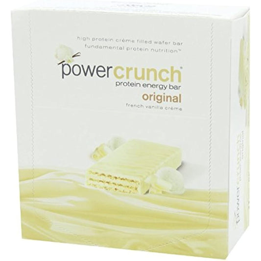 Bionutritional Research Group Power Crunch Protein Bar, French Vanilla Creme, 12 Count
