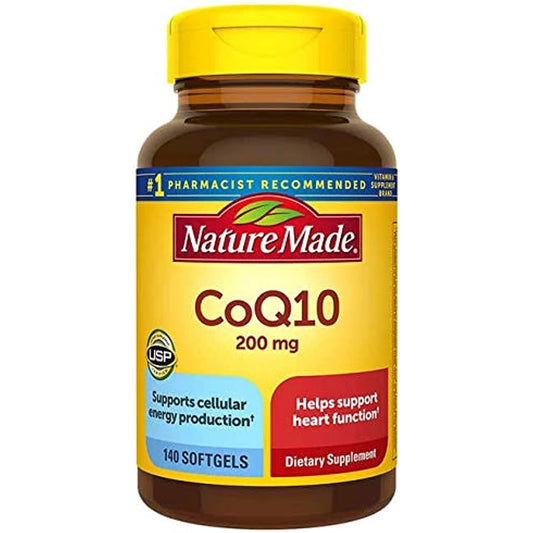 Nature Made Coq10 200 Mg, Naturally Orange, Value Size,140 Count Softgels