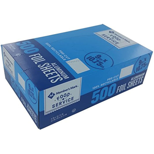 Daily Chef Food Service Aluminum Foil Sheets 500 Sheets