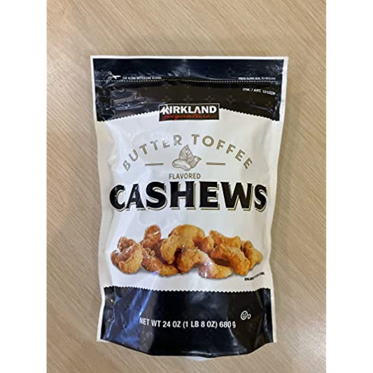 Butter toffee flavored cashews