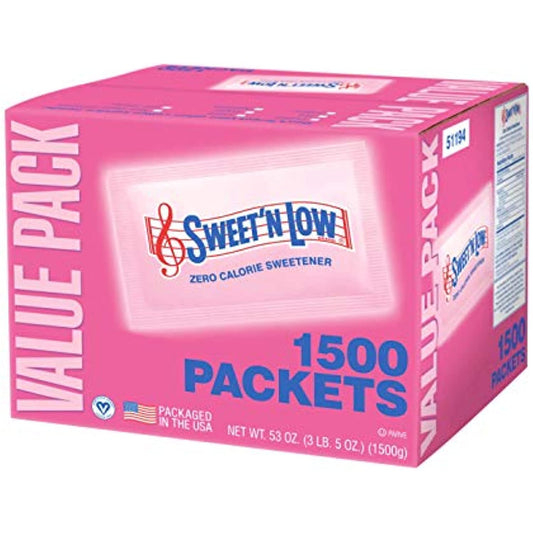 Sweet & Low sugar substitute (Case of 1500)