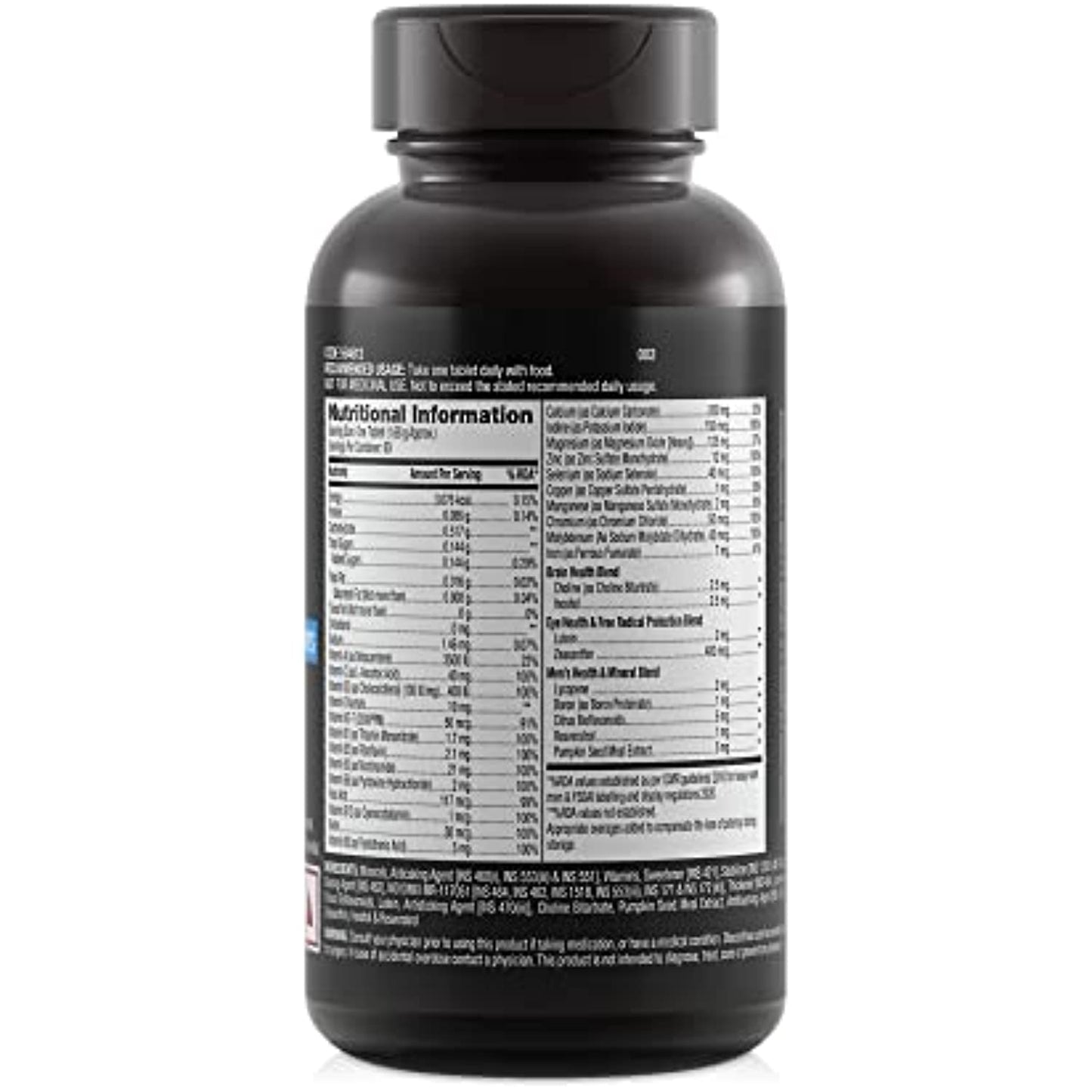 GNC Mega Men One Daily Multivitamin for Men, 60 Count, Take One A Day for 19 Vitamins and Minerals, Packaging May Vary