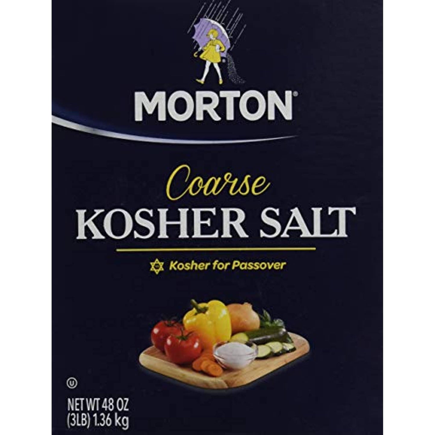 Morton Salt Kosher Salt, 3 lb, 2 pk