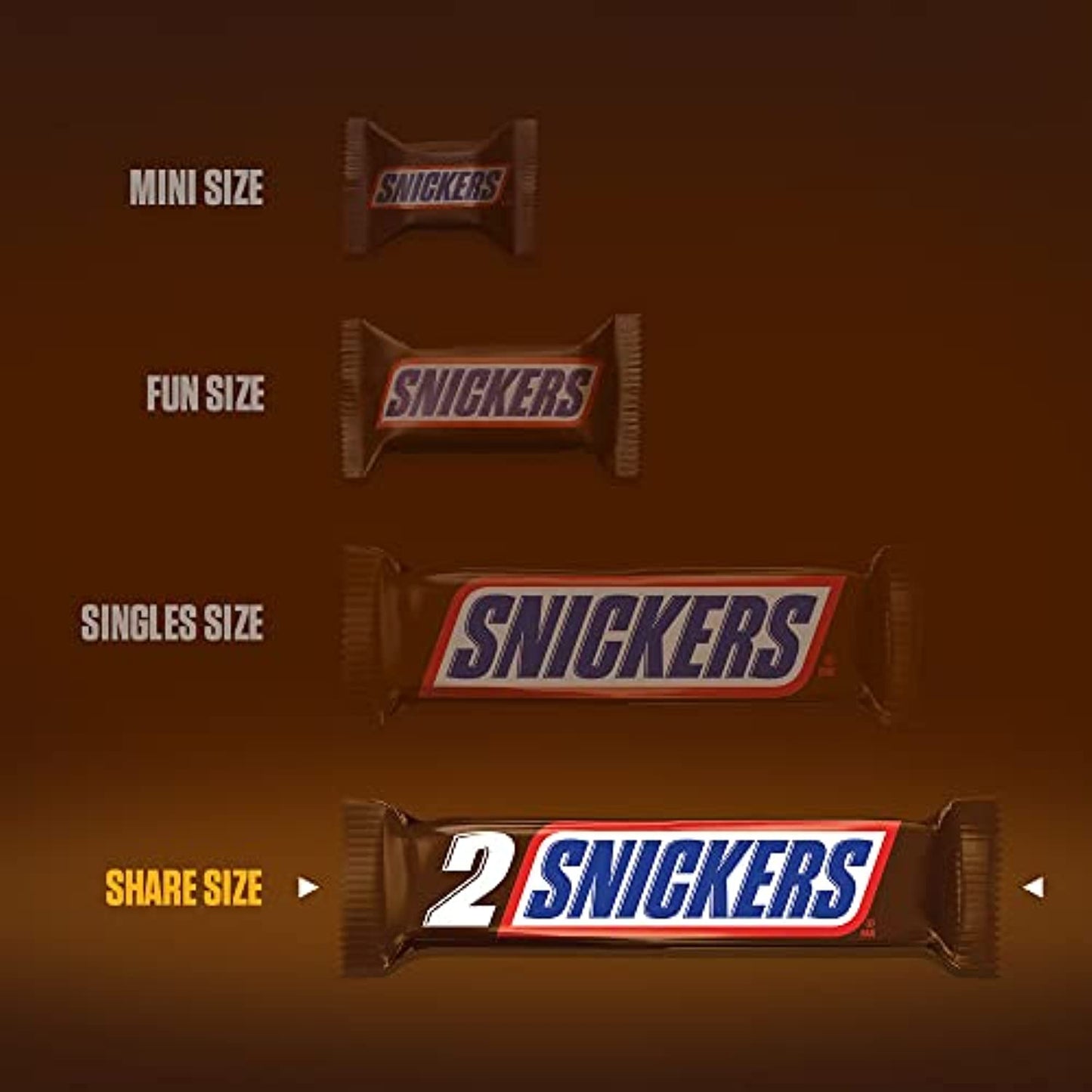 SNICKERS Sharing Size Chocolate Candy Bars 3.29-Ounce Bar 24-Count Box