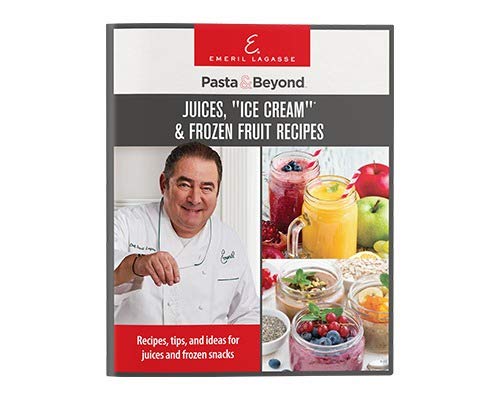 EMERIL LAGASSE Pasta & Beyond, Automatic Pasta and Noodle Maker with Slow Juicer - 8 Pasta Shaping Discs Black