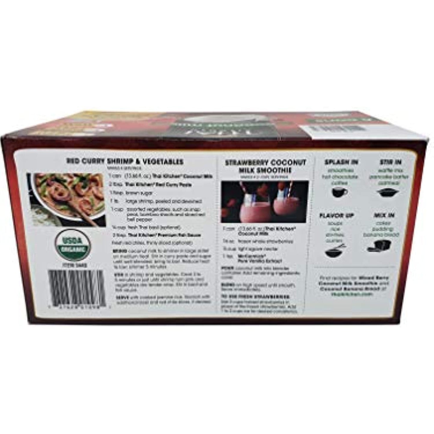 Thai Kitchen Organic Unsweetened Coconut Milk, 13.66 Fl Oz (Pack of 6)