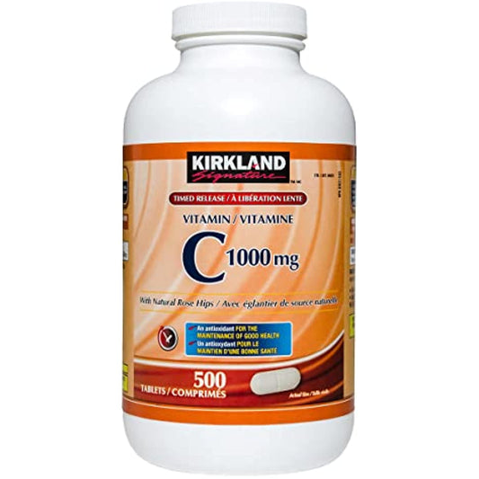 Kirkland Signature Vitamin C, 1000mg, 500 Tabs