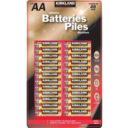 Kirkland Signature AA 1.5V Alkaline Batteries, 192 pack. (4x48)