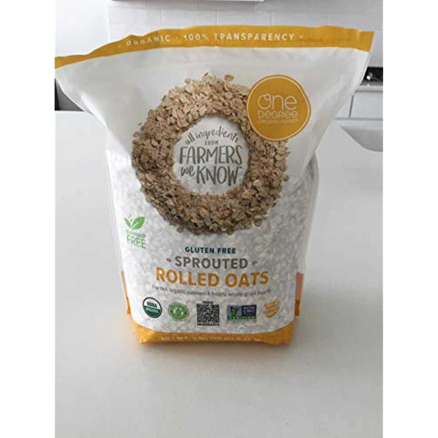 One Degree Gluten Free Sprouted Rolled Oats 5 lbs.