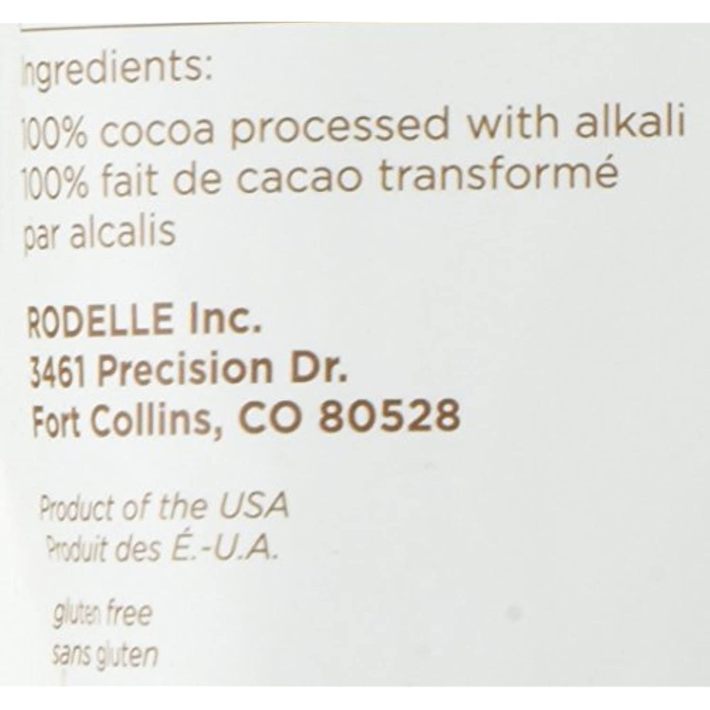 Rodelle Dutch Processed Gourmet Baking Cocoa Powder