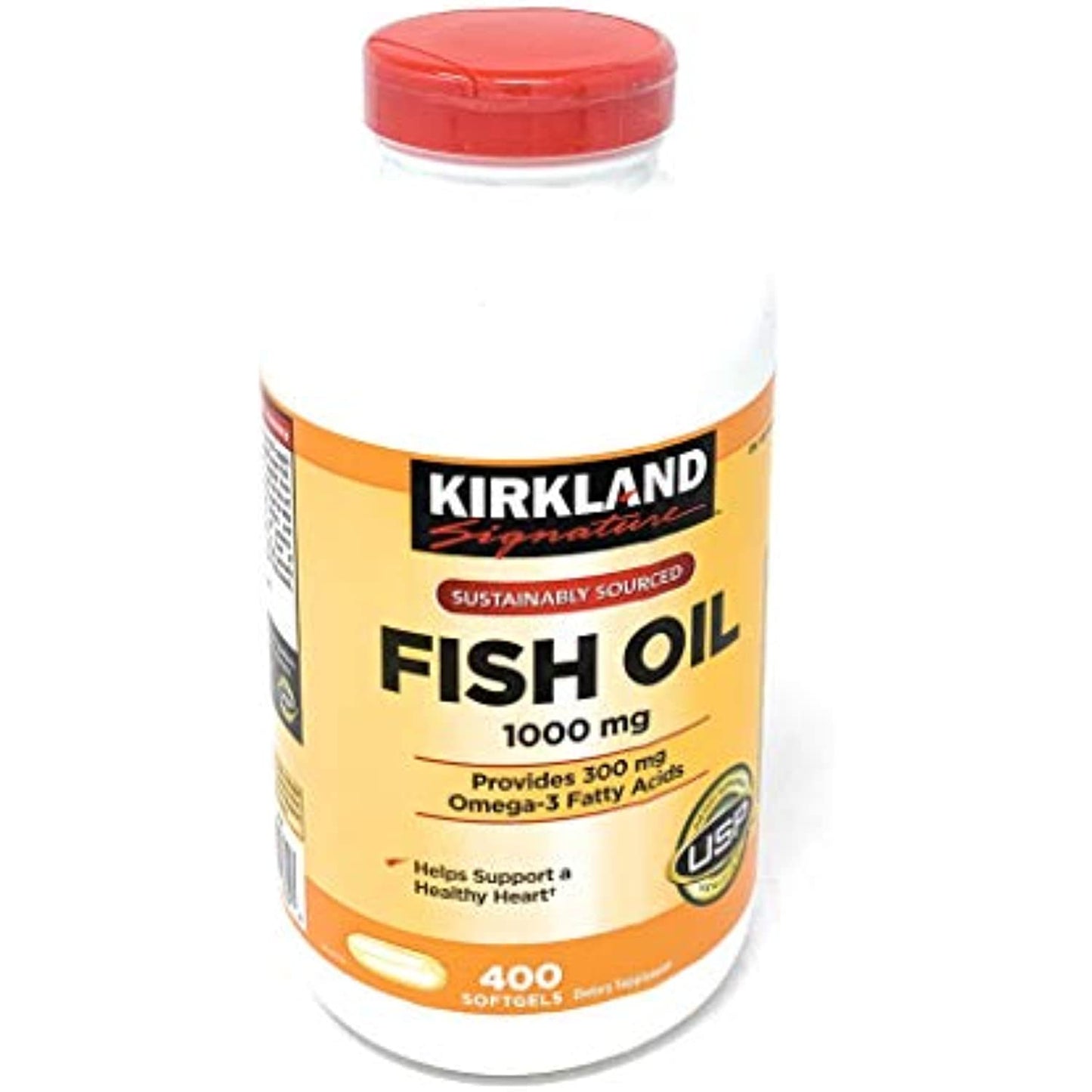 Kirkland Signature Fish Oil Concentrate with Omega-3 Fatty Acids, 800 Softgels, 1000mg