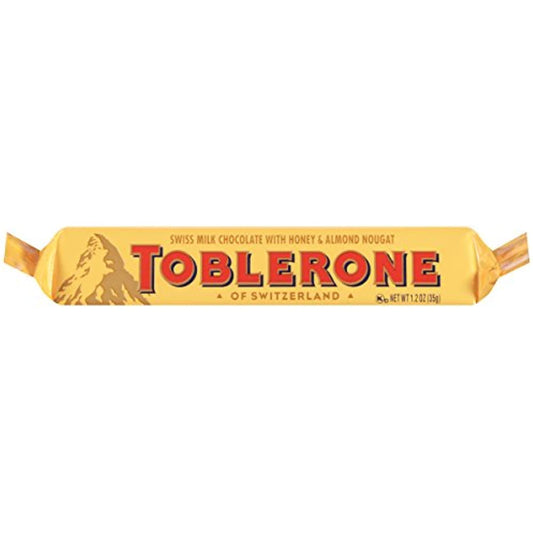 Toblerone Milk Chocolate, 1.23 Ounce (Pack of 24)