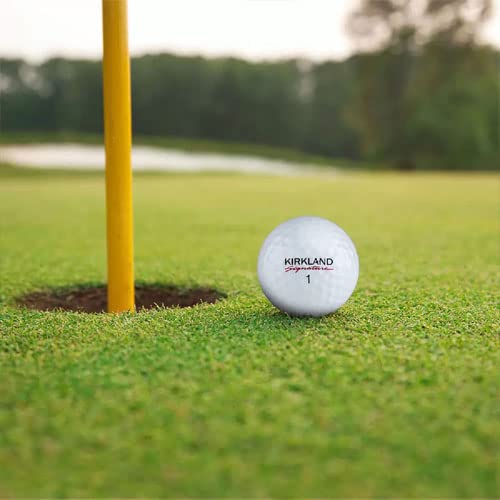 Kirkland Signature Three-Piece Urethane Cover Golf Ball v2.0 Performance + Total of 24 Balls, White