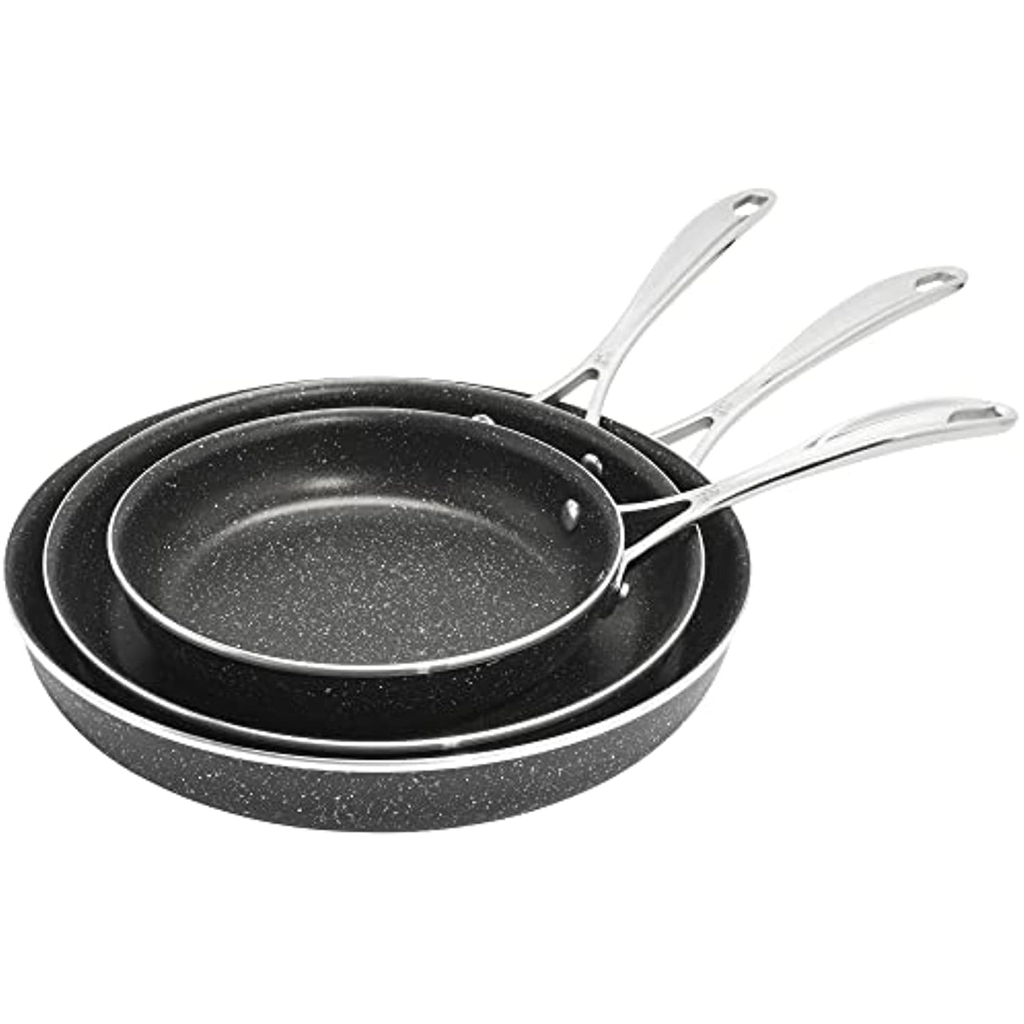 Henckels Capri Notte Granitium Fry Pan Set, 3 Piece