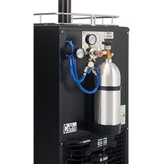 Danby DKC054A1BSL2DB 5.4 Cu.Ft. Double Tap Kegerator, Auto Defrost and Mechanical Thermostat, Keg Cooler with Scratch-Resistant Worktop and Reversible Door Hinge, Steel