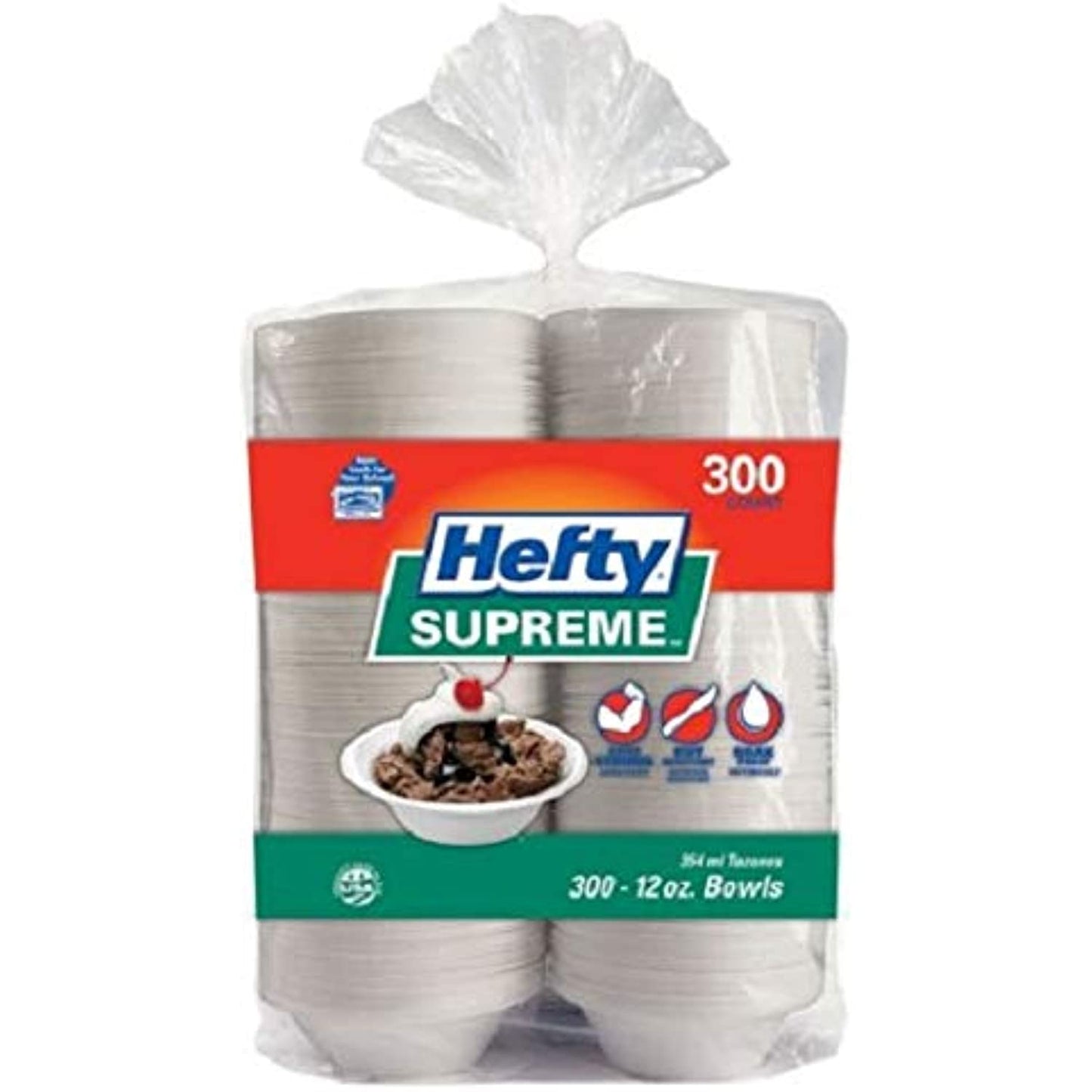 Hefty Supreme Foam Bowls Heavyweight, 12 oz. (300 ct.)