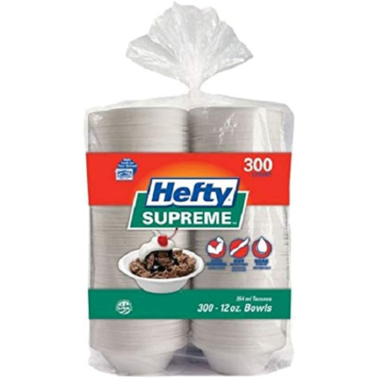Hefty Supreme Foam Bowls Heavyweight, 12 oz. (300 ct.)
