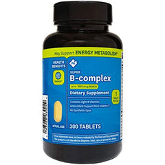 Member's Mark Super B-Complex with Biotin Vitamin B and Vitamin C (1 Bottle (300 Tablets))