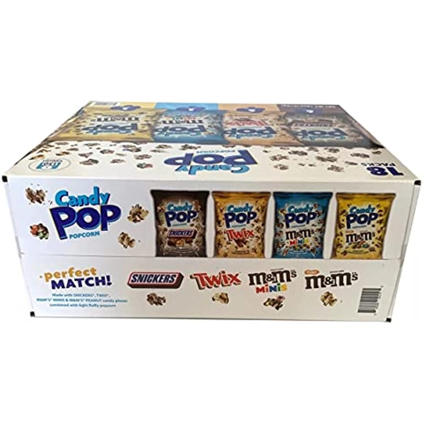 Snack Pop Candy Pop Popcorn Variety Pack, 1 Ounce (Pack of 18)
