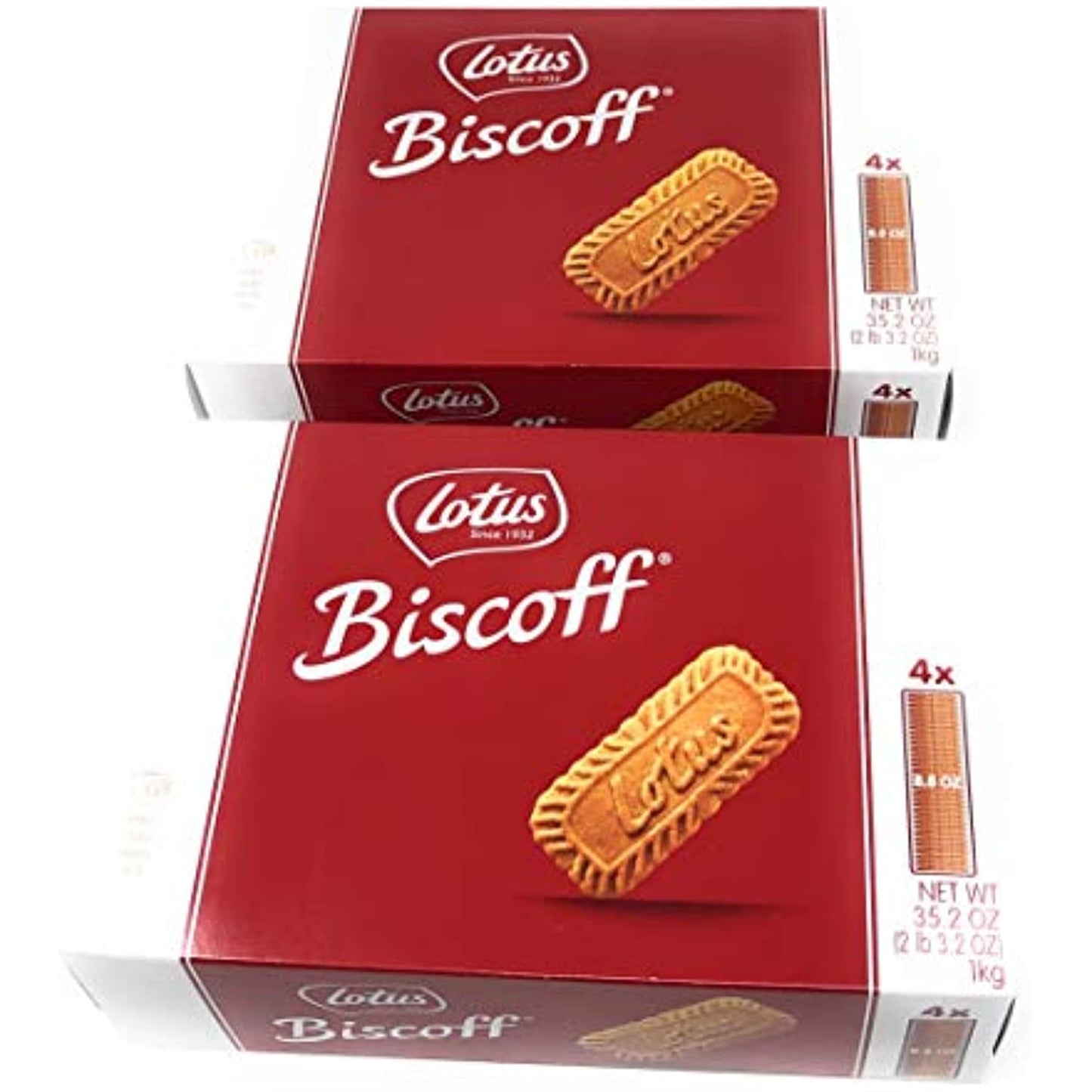 Lotus Biscoff Cookies 2 Boxes (4 Packets per Box)