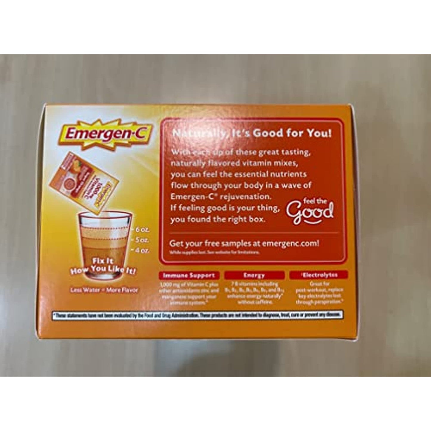 Emergen-C 1,000 mg Vitamin C Dietary Supplement 120 Packets (2 Boxes)