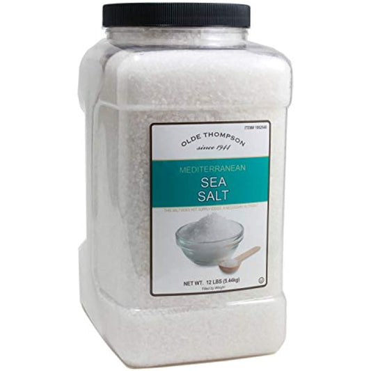 Olde Thompson Mediterranean Coarse Sea Salt, 12lbs, Bulk Size