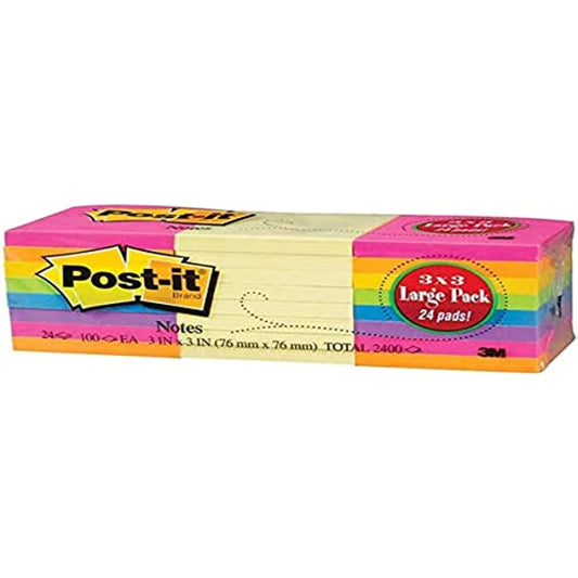 Post it Brand 3M 3 Inch X3Inch Post-IT Notes Large, 2400 Count