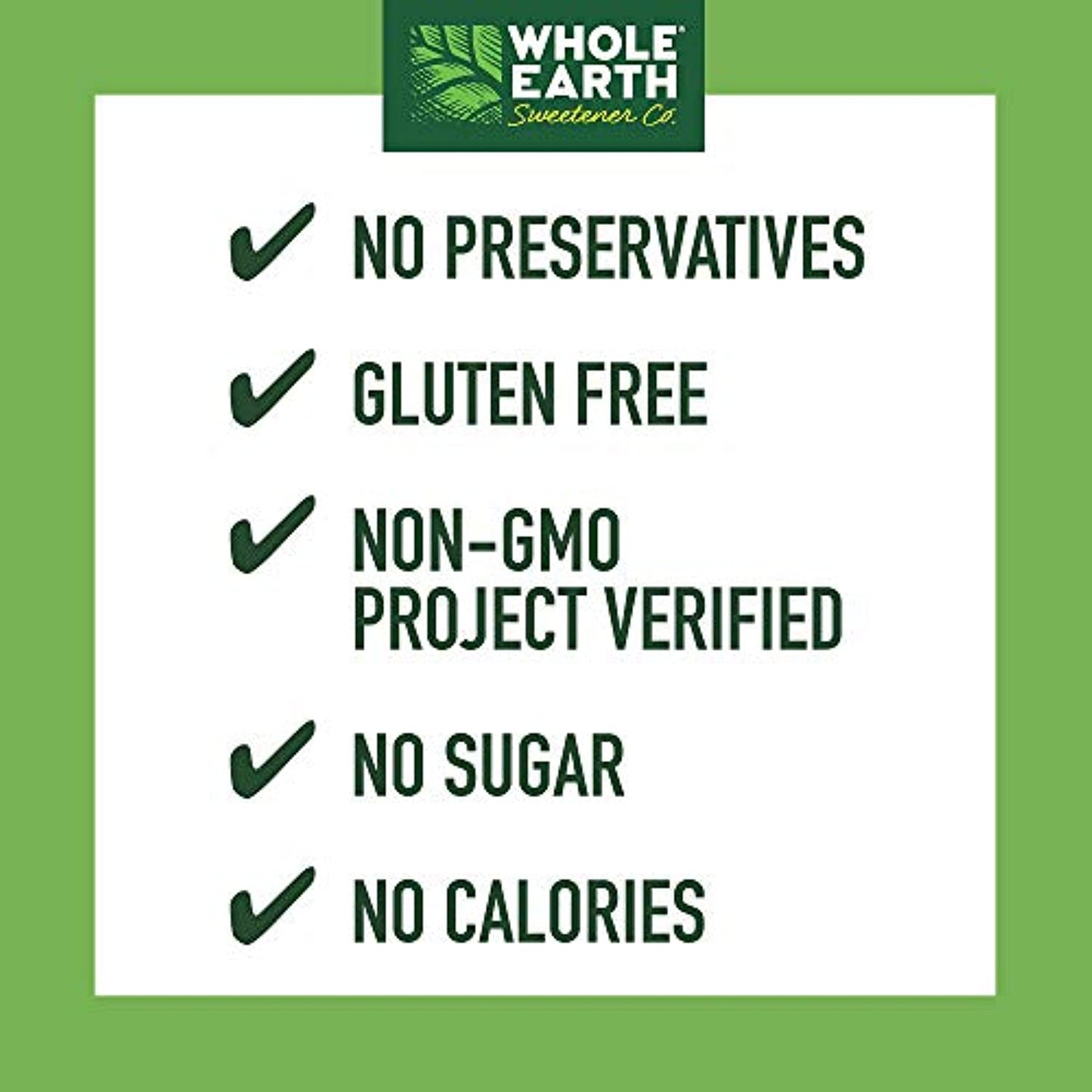 WHOLE EARTH Stevia & Monk Fruit Plant-based Sweetener, 400 Packets
