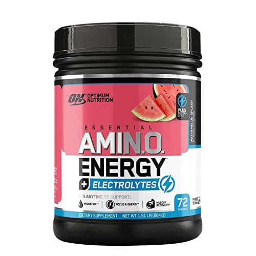 Optimum Nutrition WATERMELON SPLASH AMINO ENERGY ELECTROLYTES Powder 1.51 LB 72 SERVINGS