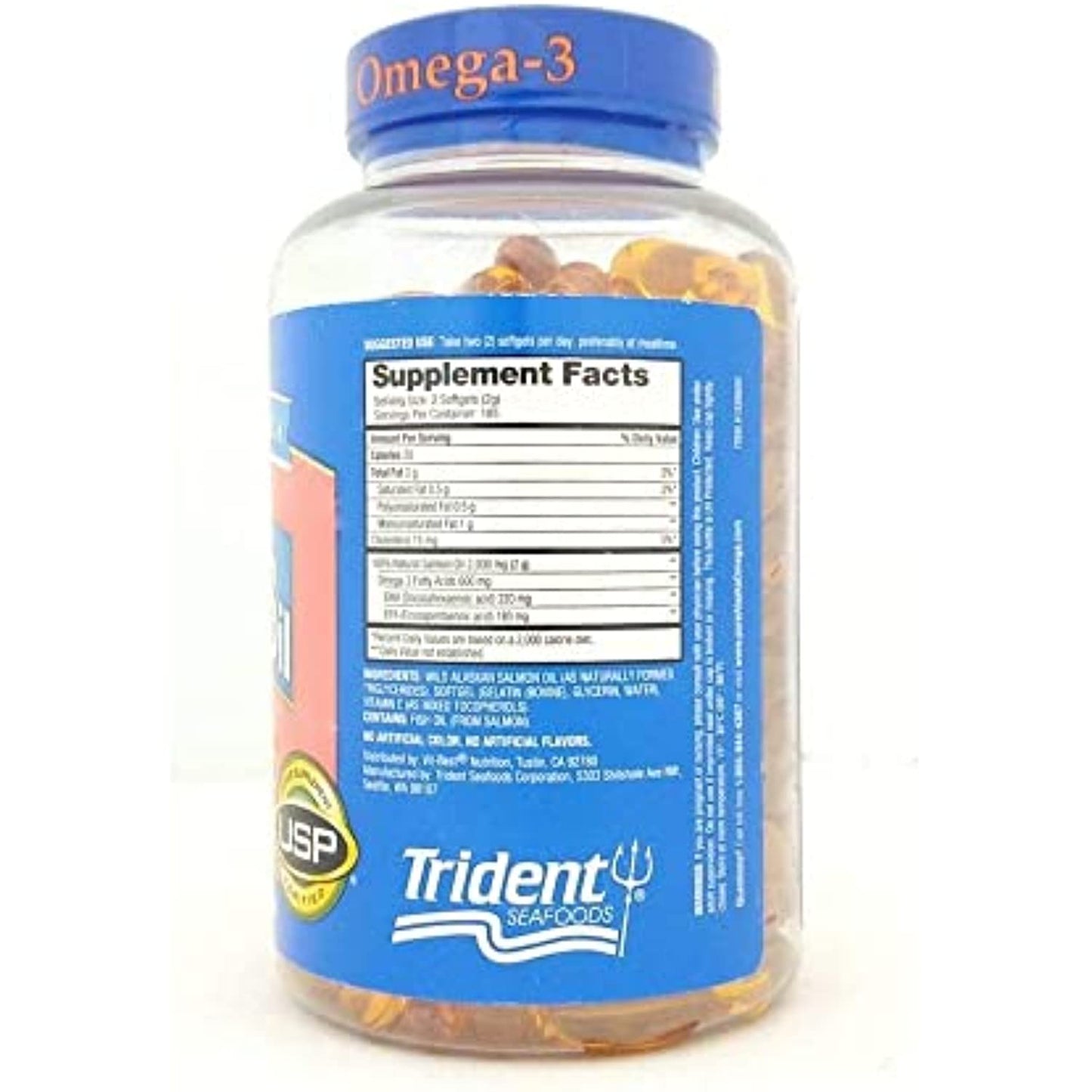 Pure Alaska 1000mg Omega-3 Wild Alaskan Salmon Oil Softgels-210