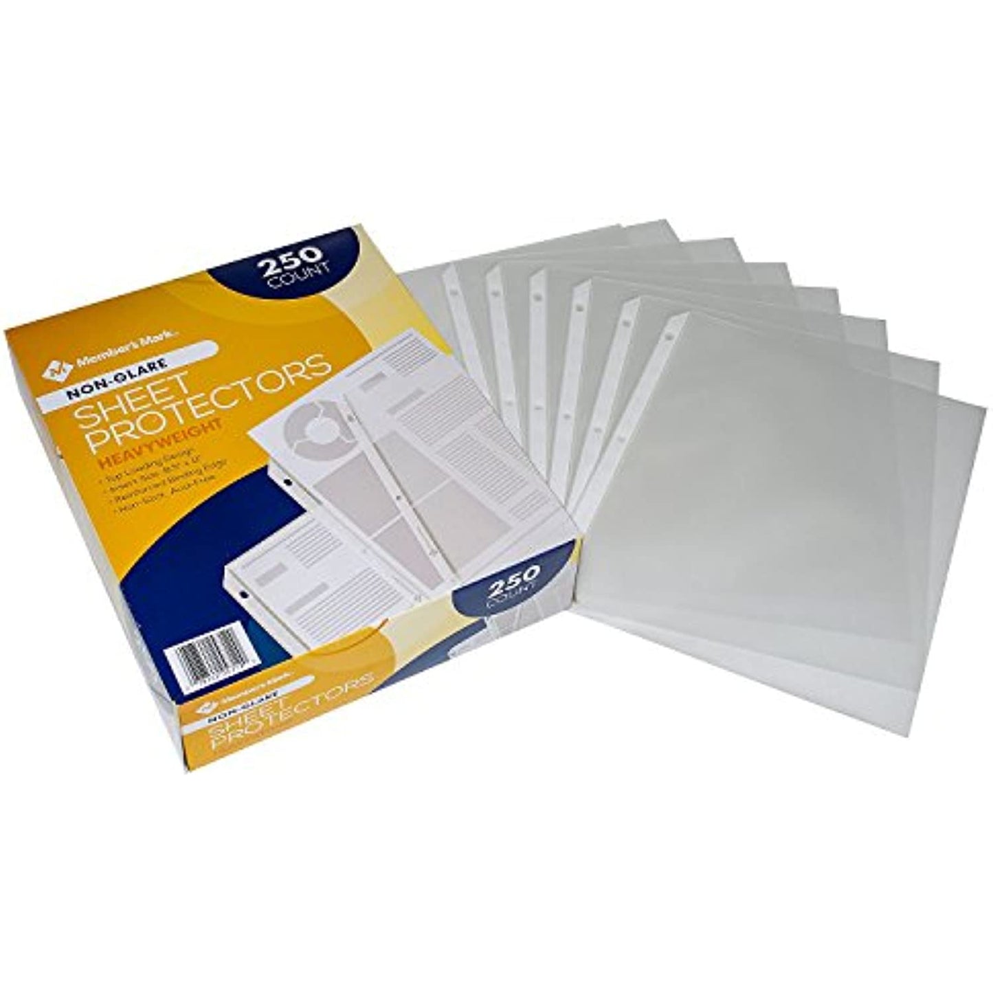 Member's Mark Heavyweight Sheet Protectors, Clear (250 ct.)