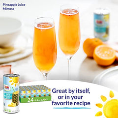 Dole 100% Pineapple Juice, 100% Fruit Juice with Added Vitamin C, 8.4 Fl Oz Cans, 24 Total Cans