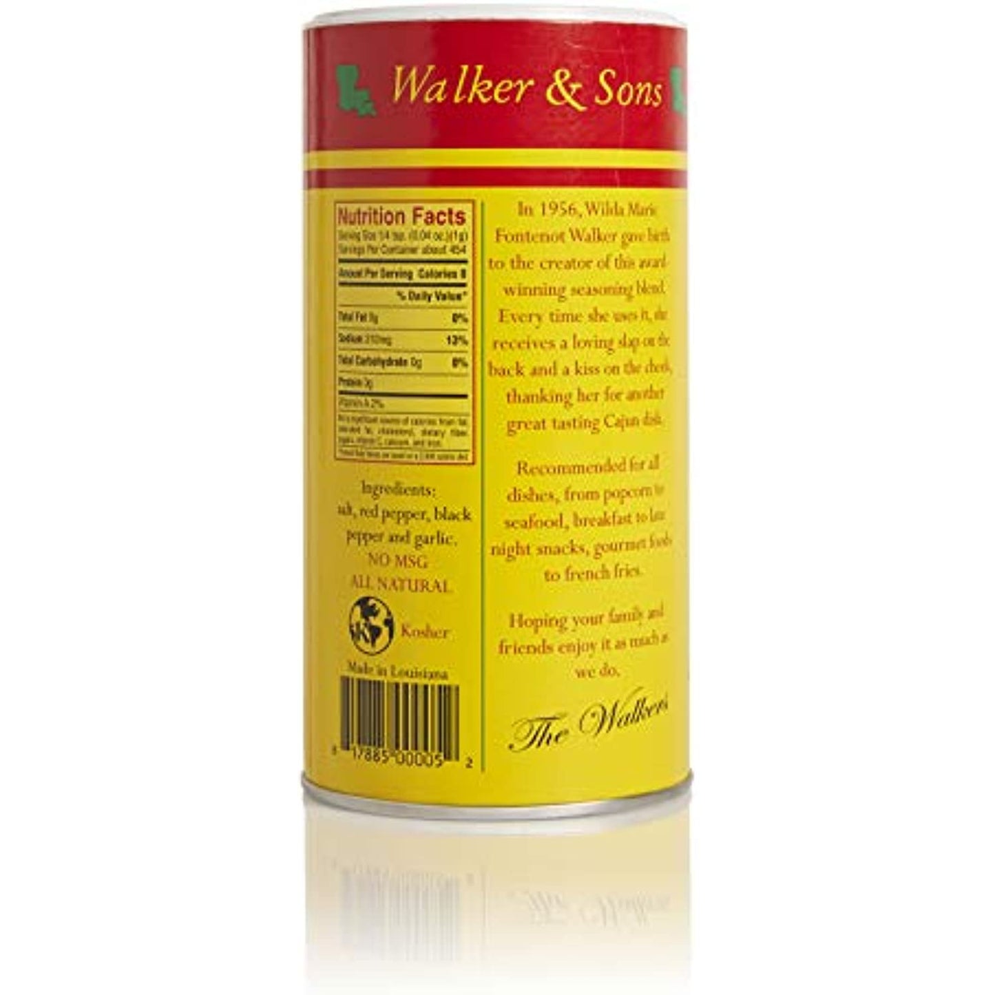 Slap Ya Mama All Natural Cajun Seasoning from Louisiana, Original Blend, MSG Free and Kosher, 16 Ounce