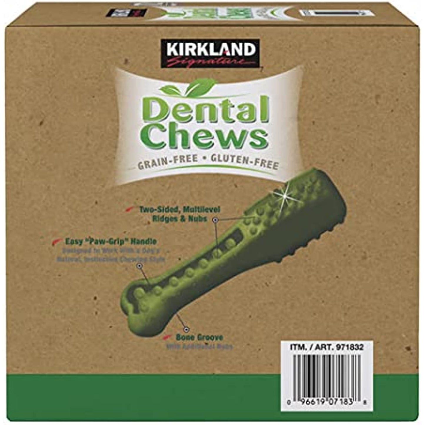 Kirkland Signature Dental Chews Plus Glucosamine & Omega 3 & 6 Fatty Acids, Chicken Flavored