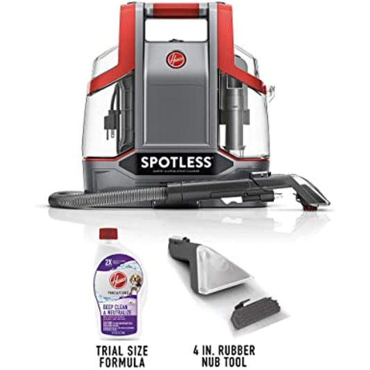 Hoover Spotless Portable Carpet & Upholstery Spot Cleaner, FH11300PC, Red