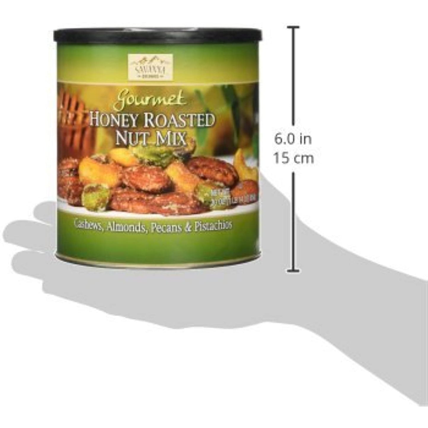 Savanna Orchards Gourmet Honey Roasted Nut Mix with Pistachios honey roasted, honey,roasted 1 Ounce