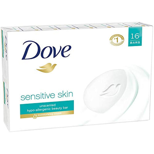 Dove Sensitive bar Soap (16 /4 Oz Net Wt 64 Oz),, ()