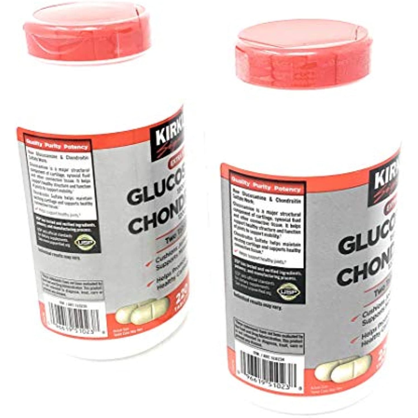 Kirkland Signature Extra Strength Glucosamine 1500mg/Chondroitin 1200mg, 220 Count (2 Pack)