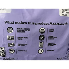 MadeGood Organic Granola Minis 24-Bag Organic Snack Variety Pack, Gluten Free Mon GMO Vegan Nut Free Individually Wrapped Snack Packs