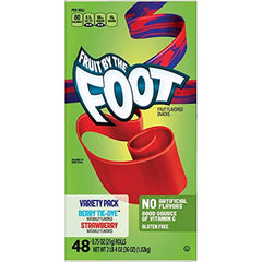 Fruit by the Foot, Variety Pack (0.75 oz, 48 pk.) Berry Tie-Dye, Strawberry