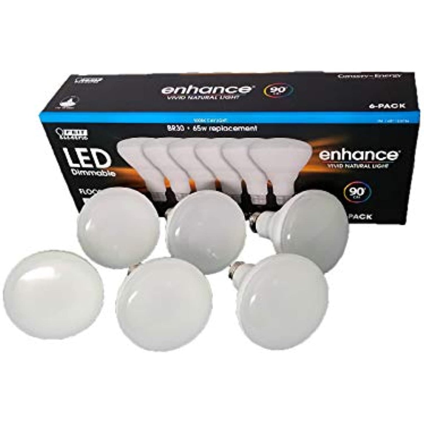 LED Dimmable Br30 65W Replacement 5000K 6-Pack