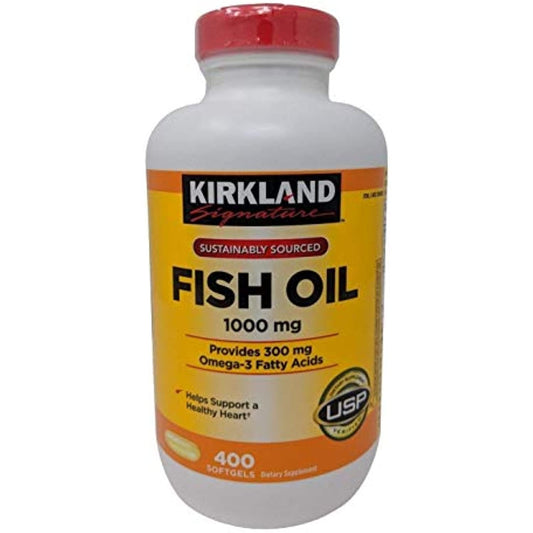 Kirkland Signature Fish oil 1000mg, 400 Count