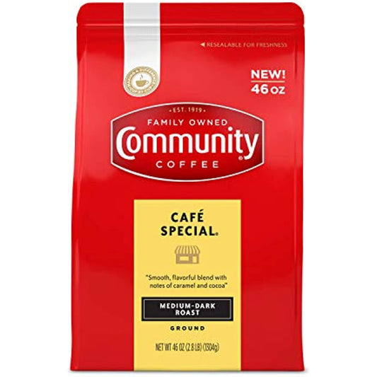 Community Coffee Caf� Special Med-Dark Roast Ground 46 oz Bag