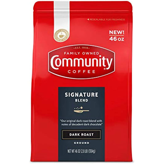 Community Coffee Signature Blend Dark Roast Ground 46 oz Bag