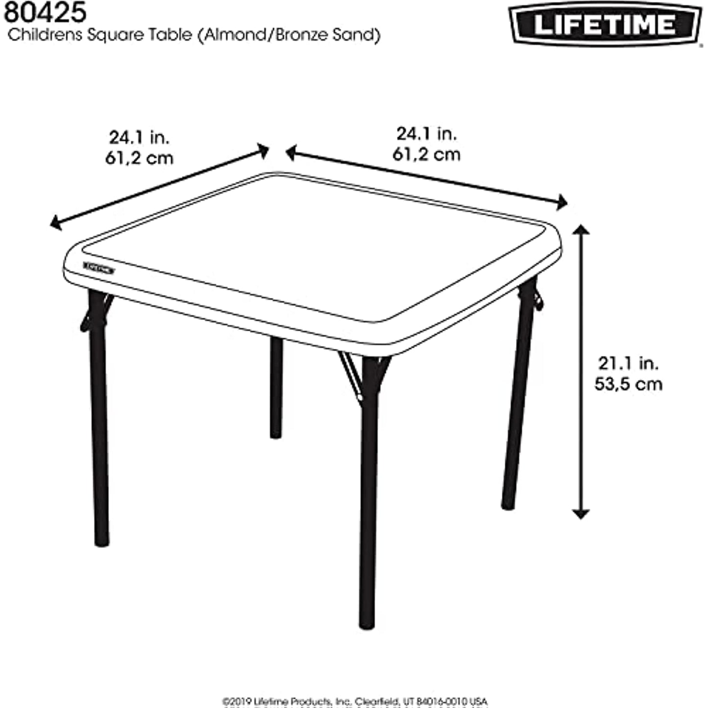 Lifetime Table, White