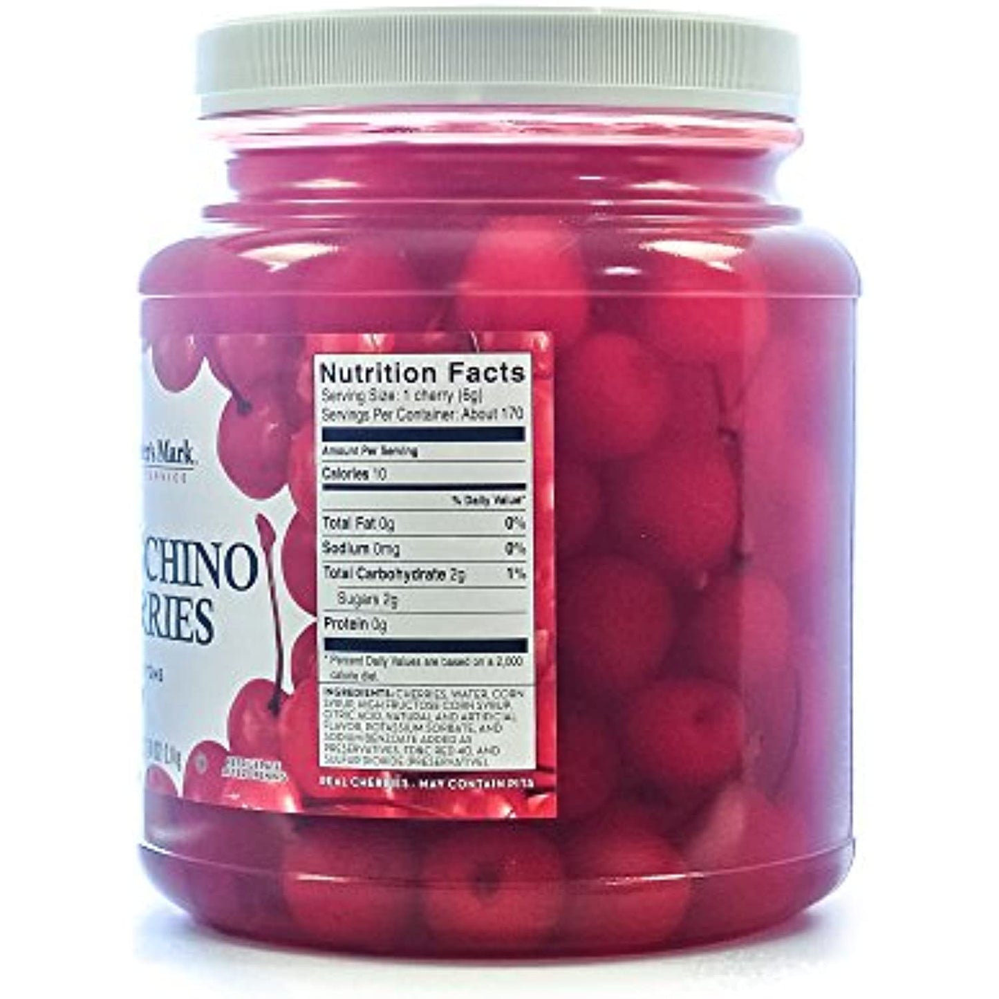 Maraschino Cherries with Stems, 74 Ounce Jar