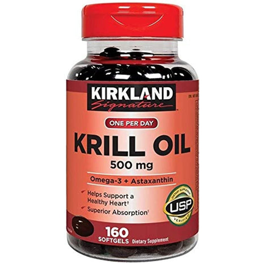 Kirkland Signature Krill Oil 500 Milligram 160 Softgels