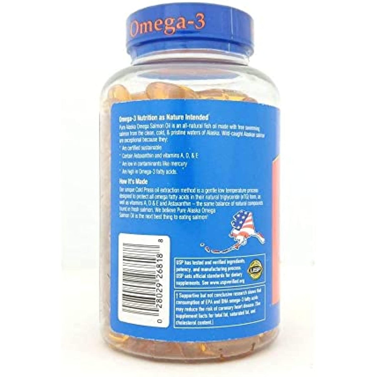 Pure Alaska Omega-3 Wild Alaskan Salmon Oil 1000mg 210 ct