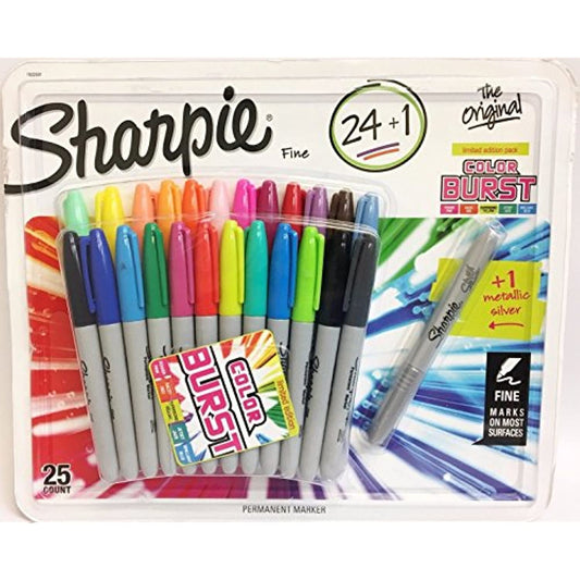 Sharpie Original Fine Point 24 + 1 Bonus Electro Pop