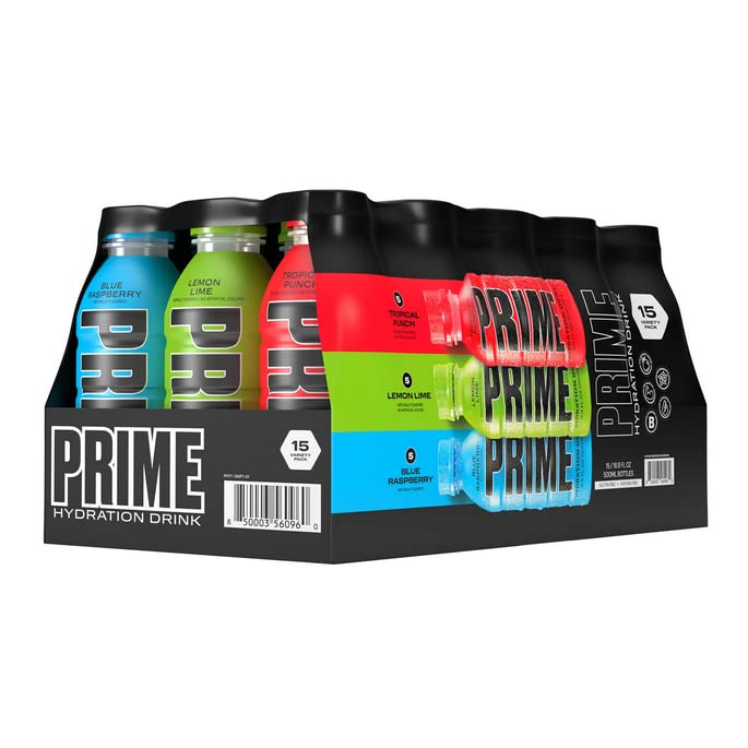 Prime Hydration Drink Variety Pack (16.9 fl. oz., 15 pk.), 16.9 Fl Oz (Pack of 15)